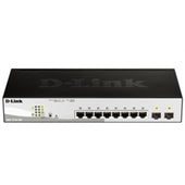 D-Link Network DGS-1210-10P Smart 8-Port Gigabit PoE Switch 2 Combo SFP Retail