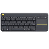 Logitech Keyboard 920-007119 Wireless Touch Keyboard K400 Plus HTPC Keyboard for PC connected TVs Retail