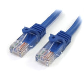 StarTec Cable 45PAT5MBL 5m Cat5e Patch Cable with Snagless RJ45 Connectors Male/Male Blue Retail