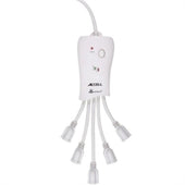 Accell Surge Protector D080B-009K PowerSquid Surge Protector Power Conditioner 600J 6ft White Retail