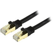 StarTech Cable C6ASPAT15BK Cat6a Ethernet Patch Cable Shielded (STP) 15ft Black Retail