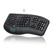 Adesso Keyboard WKB-4500UB Wireless Tru-Form Ergo Touchpad Keyboard Retail