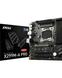 MSI Motherboard X299M-A PRO X-series S2066 Max.64GB DDR4 PCIE SATA m-ATX Retail