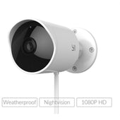 YI Camera YI-86002 HD 1080p IP65 Wireless Waterproof Outdoor Security Camera White Retail