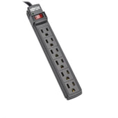 Tripp-Lite Power Supply PS66B 6-Outlet Power Strip 6ft. Cord Black Housing Retail