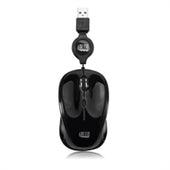 Adesso Mouse iMouse S8B USB Illuminated Mini Mouse Black with Retractable USB Cable Retail