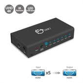 SIIG Accessory CE-H23012-S1 5x1 HDMI Switch 4K support Remote control 3D CEC HDCP Retail