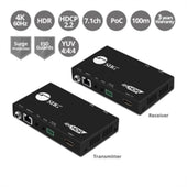 SIIG Accessory CE-H23311-S1 4K HDR HDMI2.0 HDBaseT Extender Cat5e/6 with RS-232 and IR 100m Brown Box
