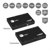 SIIG Accessory CE-H23411-S1 4K HDR HDMI2.0 USB HDBaseT Ext Cat5e/6 with RS-232 and IR 100m Brown Box