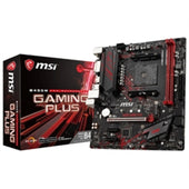 MSI Motherboard B450MGAPLUS B450M GAMING PLUS AMD RYZEN AM4 B450 32GB DDDR4 DVI/HDMI mATX Retail