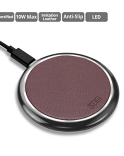 SIIG Accessory AC-PW1K12-S1 Premium Wireless Smartphone Charger Pad Brown Retail
