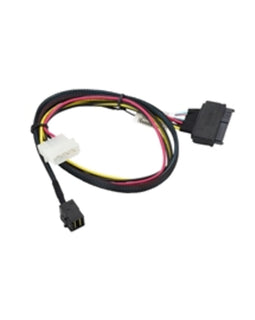 Supermicro Cable CBL-SAST-0957 Copper Cable OCuLink SFF-8611 to U.2 SFF-8639 with 4 Pin Brown Box