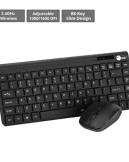 SIIG Keyboard JK-WR0S12-S1 Wireless Slim-Duo mini-size Keyboard and mouse combo Retail