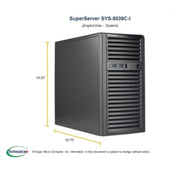 Supermicro System SYS-5039C-I H4 LGA1151 C242 128GB DDR4 PCIE/USB Black Brown Box