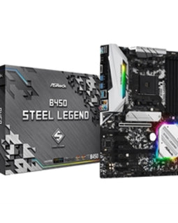 ASRock Motherboard B450 Steel Legend AMD AM4 B450 DDR4 ATX Retail