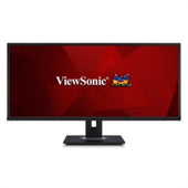 ViewSonic Monitor VG3448 34" 21:9 WQHD 3440x1440 Resolution and Advanced Ergonomics Retail