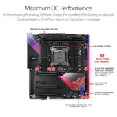 ASUS Motherboard ROG RAMPAGE VI EXTRME ENC S2066 X299 Max256GB PCI Express Extended ATX Retail