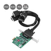 SIIG IO JJ-E40011-S5 DP CyberSerial 4S PCI Express 4xRS-232 serial ports Brown Box