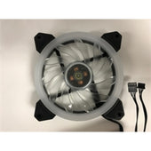 Epower Fan TOP-FAN-2RGB1 TOPOWER 120mm RGB LED PWM Fan NO HUB AND REMOTER Brown Box