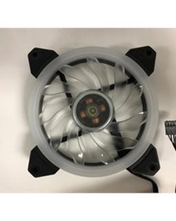 Epower Fan TOP-FAN-2RGB1 TOPOWER 120mm RGB LED PWM Fan NO HUB AND REMOTER Brown Box