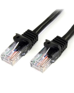 StarTech Cable 45PATCH50BK 50ft Cat5e Patch Cable With Snagless RJ45 Connectors Black Retail