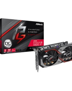ASRock Video Card RX5600XT PGD2 6GO Radeon RX5600 XT Phantom Gaming D2 6G OC GDR6 Retail