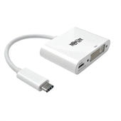 Tripp-Lite Accessory U444-06N-D-C USB-C to DVI Adapter with PD Charging White Retail