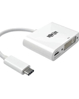 Tripp-Lite Accessory U444-06N-D-C USB-C to DVI Adapter with PD Charging White Retail