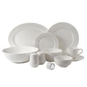 Gibson Home Eventide 46Pc Dinnerware in White