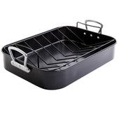 Gibson Home Broxton 2 Piece Turkey Roaster and amp; V-Rack