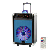 Supersonic 12 in. Portable Bluetooth DJ Speaker in Blue
