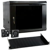 MegaMounts 9U Wall Mount Rack Enclosure Server Cabinet