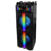 Naxa Dual 12 and rdquo; Bluetooth DJ Speaker with FM Radio