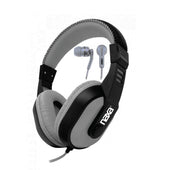Naxa DJZ ULTRA PLUS Headphones and Earphones Combo- Gray