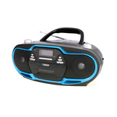 Naxa NPB-257 Portable MP3/CD Player, AM/FM Stereo Radio and amp; USB Input- Blue