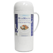Brentwood 1.0L Wide Mouth Mouth Glass Vacuum/Foam Insulated Food Thermos