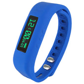 Supersonic 0.91" Fitness Wristband With Bluetooth Pedometer, Calorie Counter and More-Blue