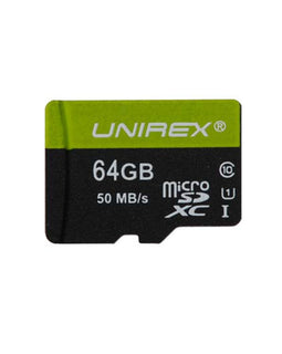 Unirex MicroSDHC 64GB Class 10 (UHS-1) Memory Card