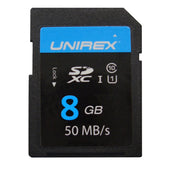 Unirex SDHC Card 8GB Class 10 (UHS-1) Memory Card