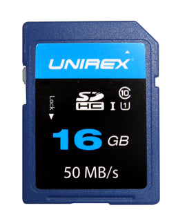 Unirex SDHC Card 16GB Class 10 (UHS-1) Memory Card